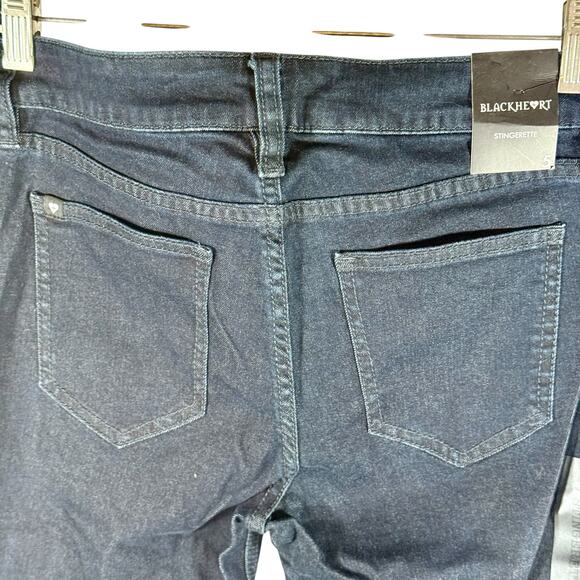 Blackheart Hot Topic NWT Women's Junior 5 Indigo Stingerette Super Skinny Jeans - Picture 10 of 12